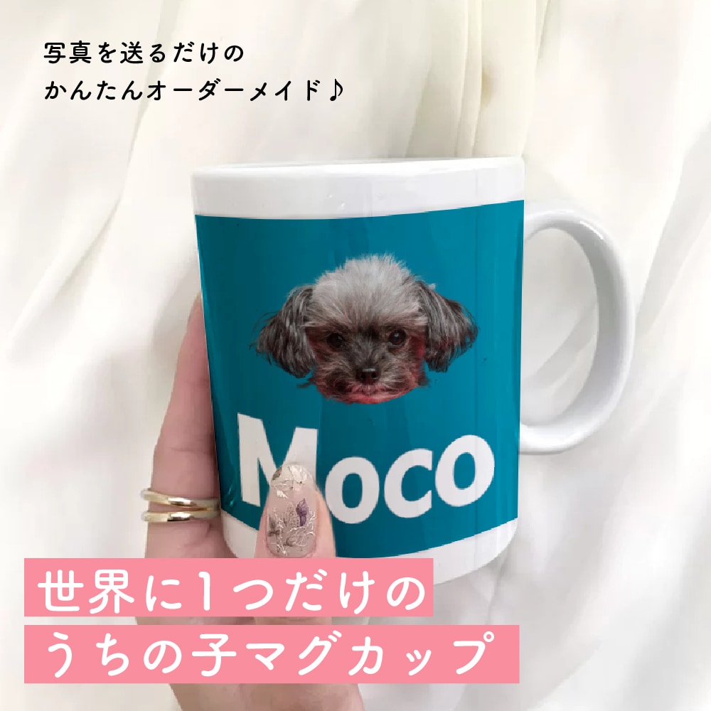 うちの子マグカップを制作します 写真でつくるオーダーメイド／名入れ・カラー選択OK イメージ1