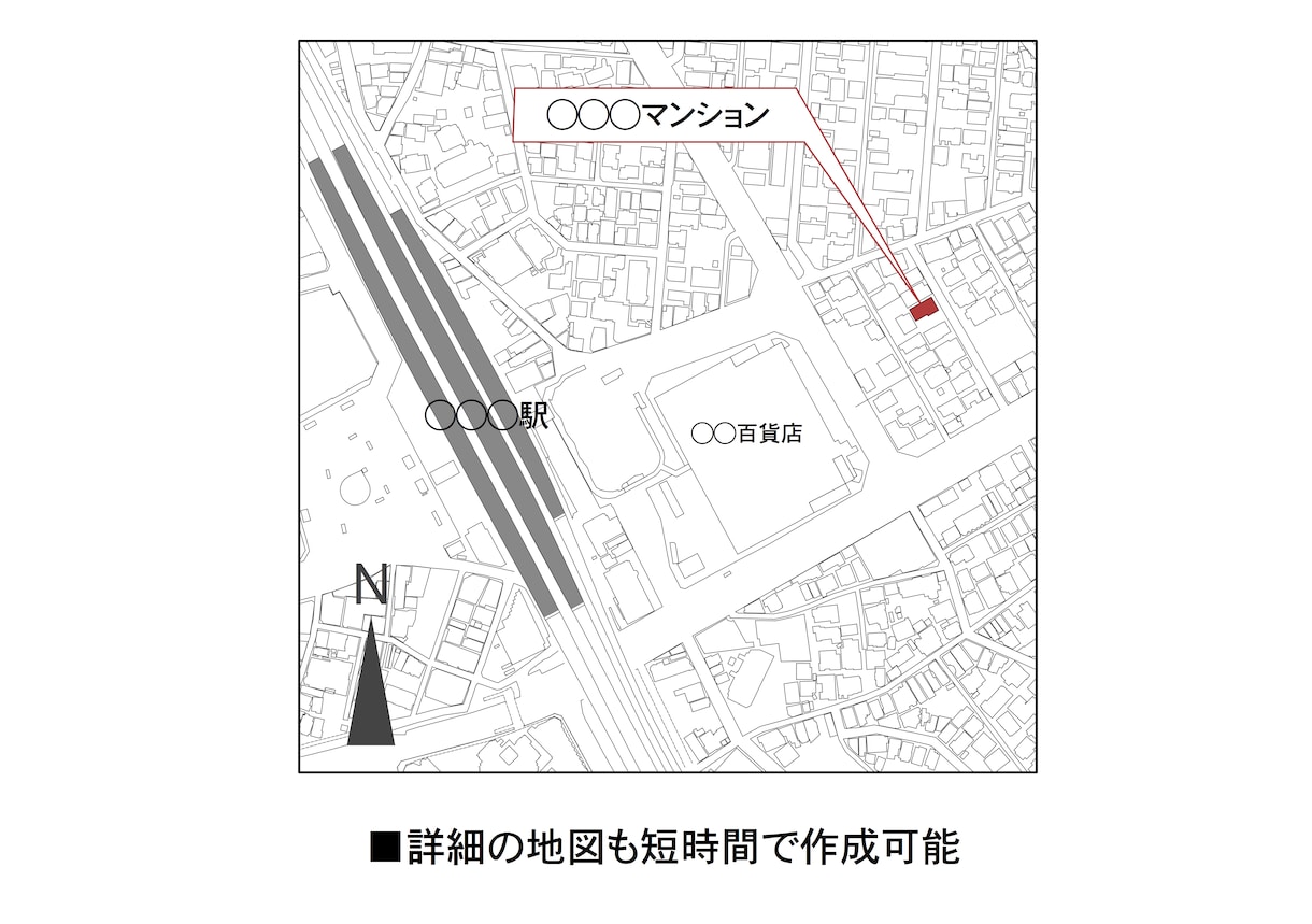 オリジナルの地図作成いたします チラシ・HP・名刺等に掲載できるオリジナルマップ作成 イメージ2
