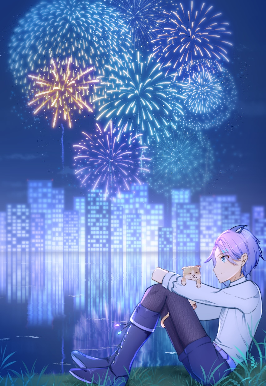 サムネイルやMVなど多用途に使える一枚絵描きます 光の表現を活かしたイラストを制作します!空や宇宙が得意です! イメージ4