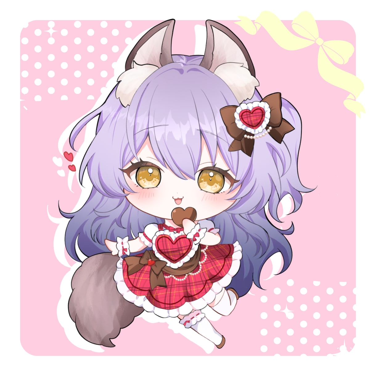 萌え系かわいい系♥ミニキャライラスト描きます 使用用途多数♥配信活動やグッズ・推しへのプレゼントにも！ イメージ3