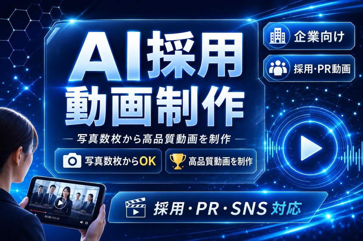 SNS向けのショート動画作成します 写真しかなくても、伝わる動画に。 イメージ1