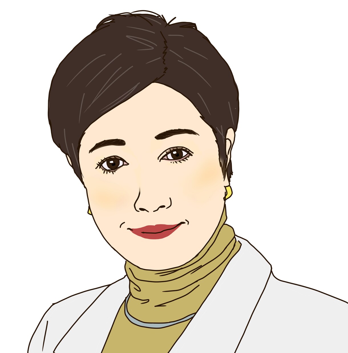 ビジネス用！落ち着きのある名刺用似顔絵お描きします ポップすぎる似顔絵はどうも……という あなたに最適！ イメージ2