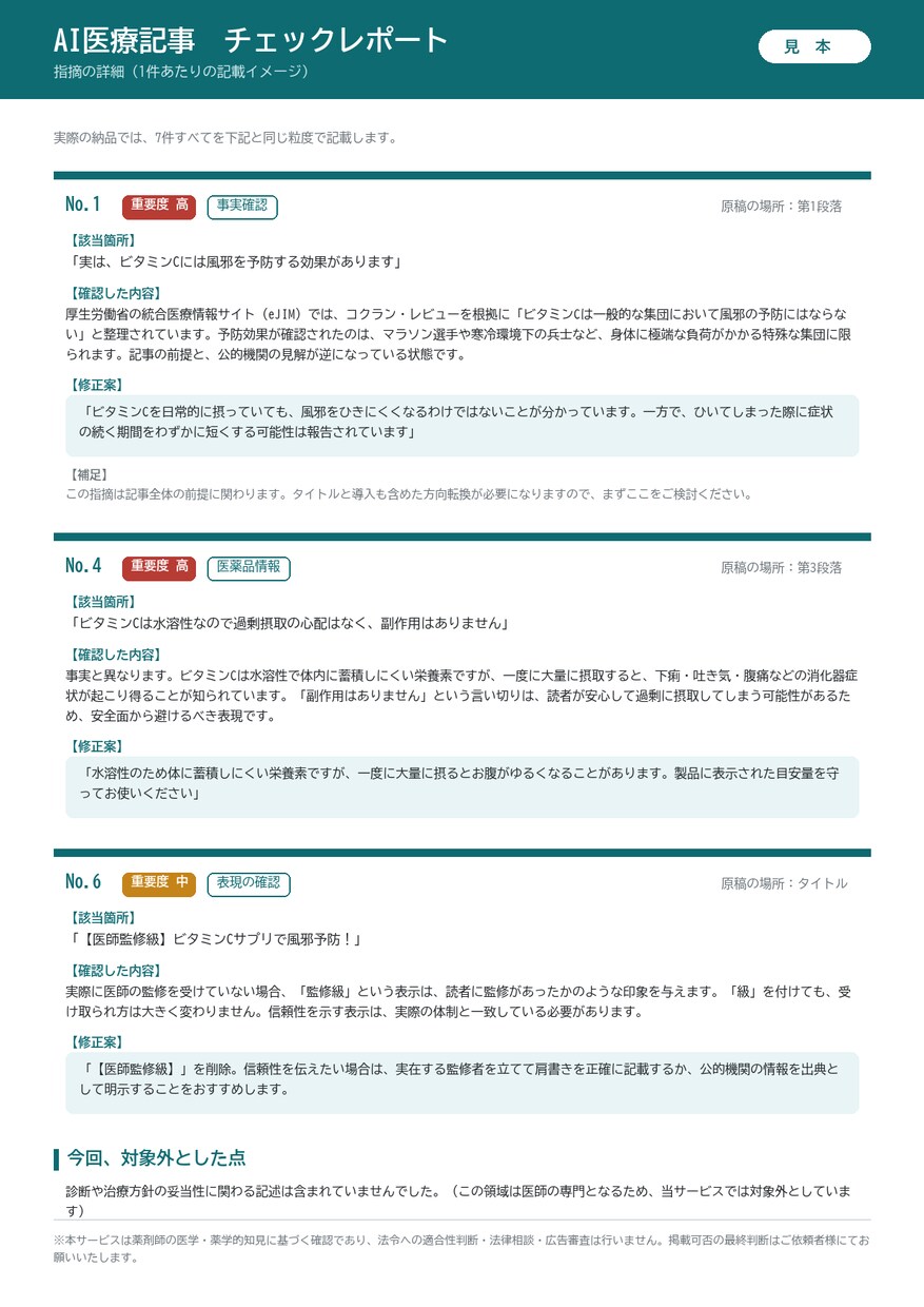 現役薬剤師が正確で読まれる医療記事を執筆します 実務8年｜一次情報で確認｜執筆・監修・リライト対応 イメージ4