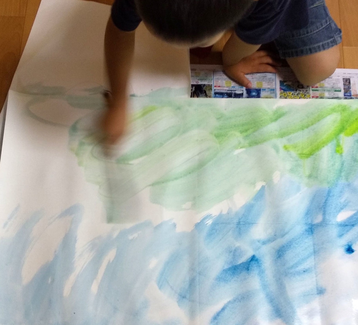 新感覚！水彩アートをビデオチャットで教えます 水彩絵の具でゆびえのぐアートを楽しもう イメージ8