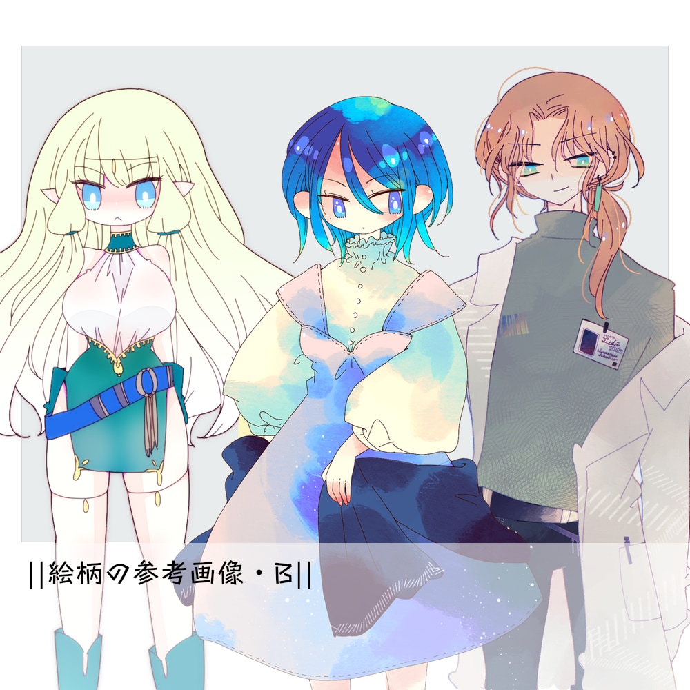 キャラクター立ち絵/イラスト描きます ゲーム制作者が描くから仕様説明が通じやすい気がする イメージ5