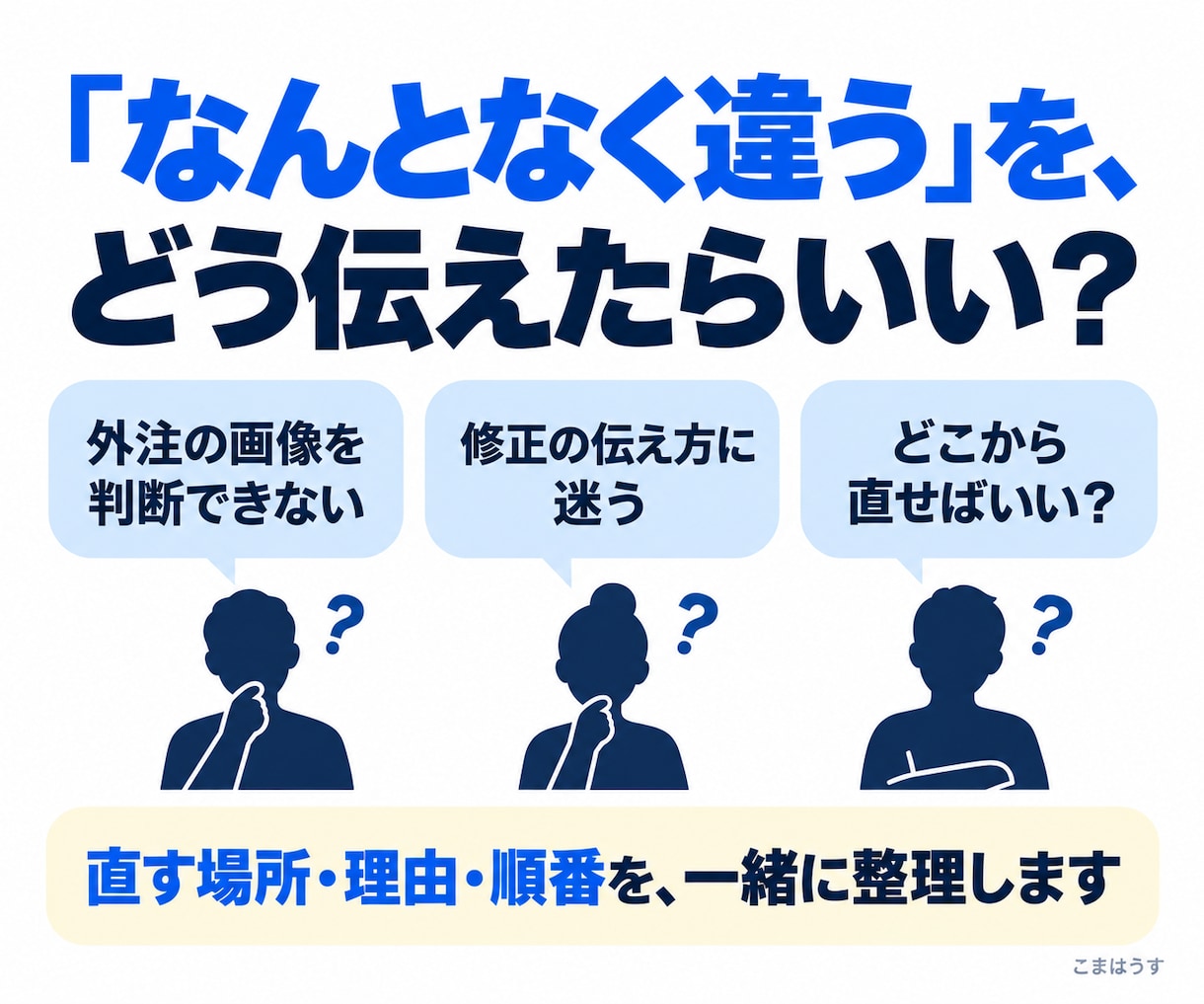 EC画像・LPの改善点と修正指示を整理します 外注への指示に迷う方へ。何をどう直すか決まる60分 イメージ2
