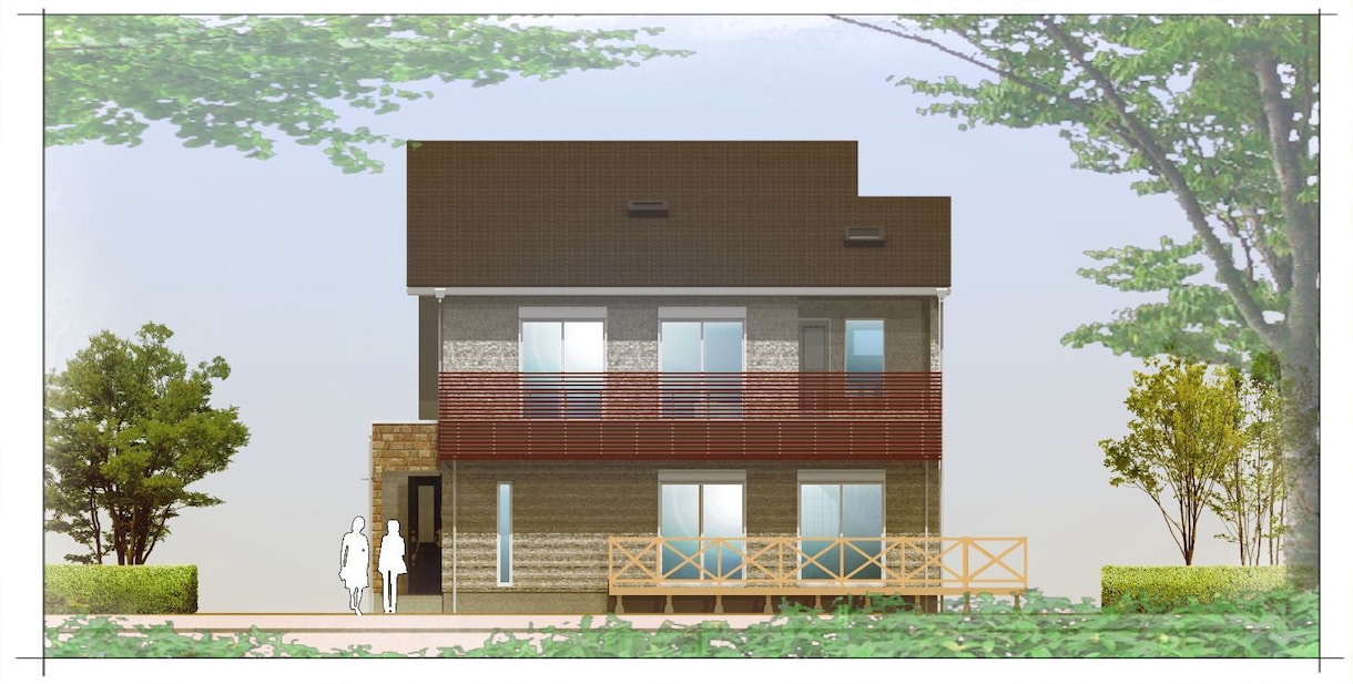 住宅の基本、平面プランを立面イメージ付で作成します 敷地に収まる有効な間取りの目安や、比較検討にもご活用下さい。 イメージ9