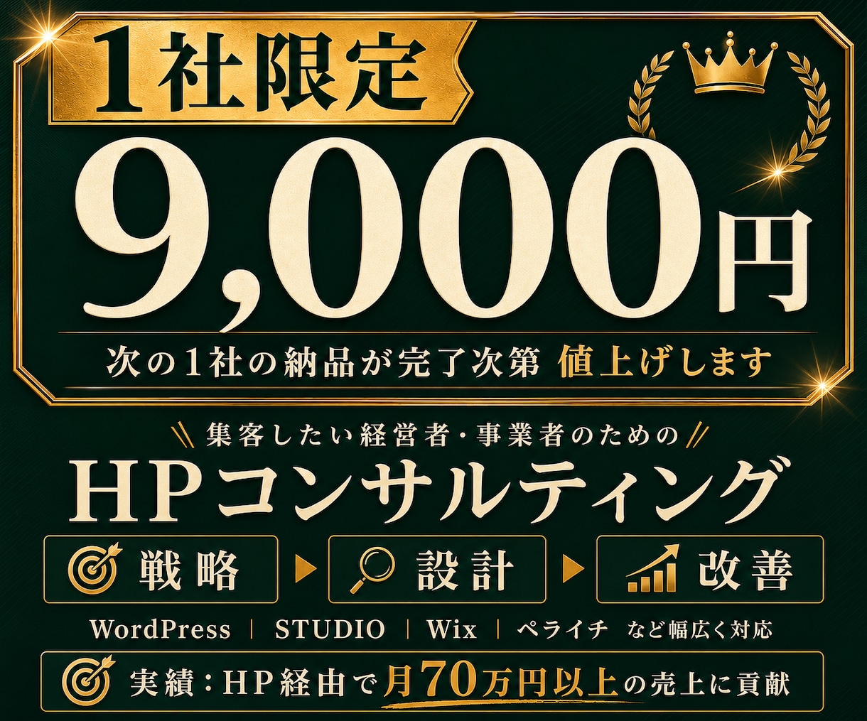 集客に繋げるホームページを実現する為の相談うけます 集客の為のHPを作りたい！作ったけど効果が無かった！ならココ イメージ1