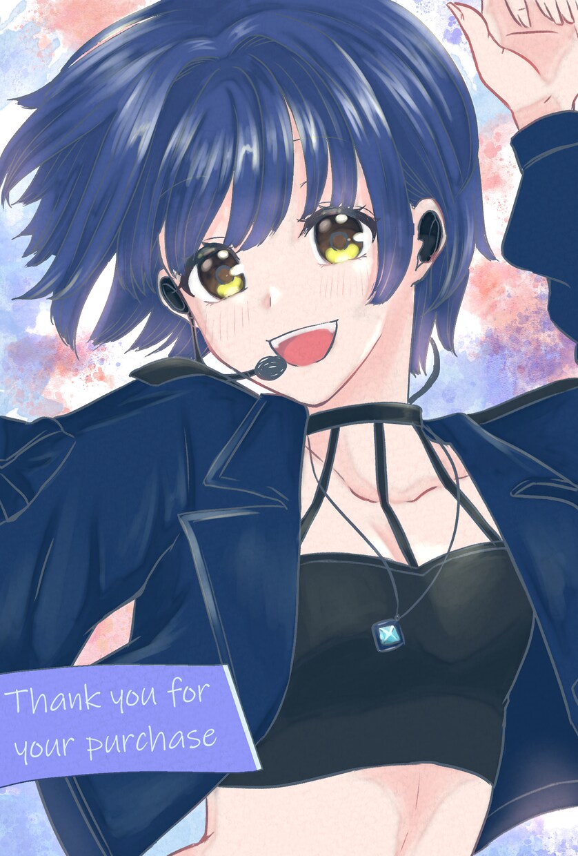 アイコン、ヘッダー、一枚絵等のご依頼を受け付けます アニメ絵柄で生き生きとした表情のキャラクターを描きます イメージ6