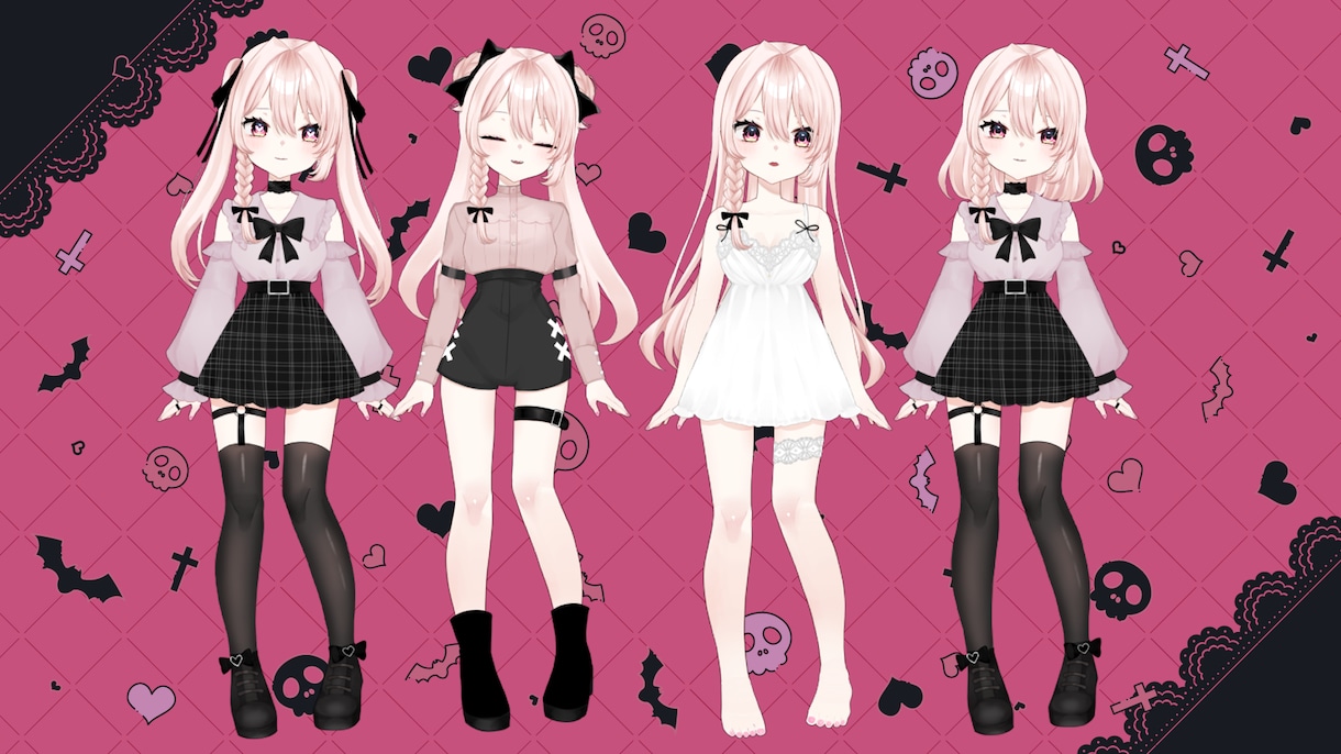 Live2D用イラスト～モデリング制作します かわいい貴方だけのキャラクターを生み出します！ イメージ7