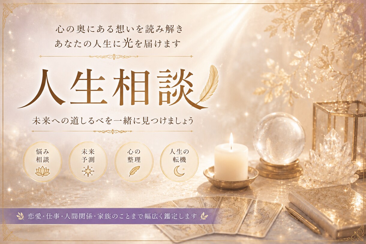 電話鑑定 貴方の人生の転換期に寄り添い、導きます 今辛く暗闇いいるのなら　私といっしょに出口を探しませんか？ イメージ1