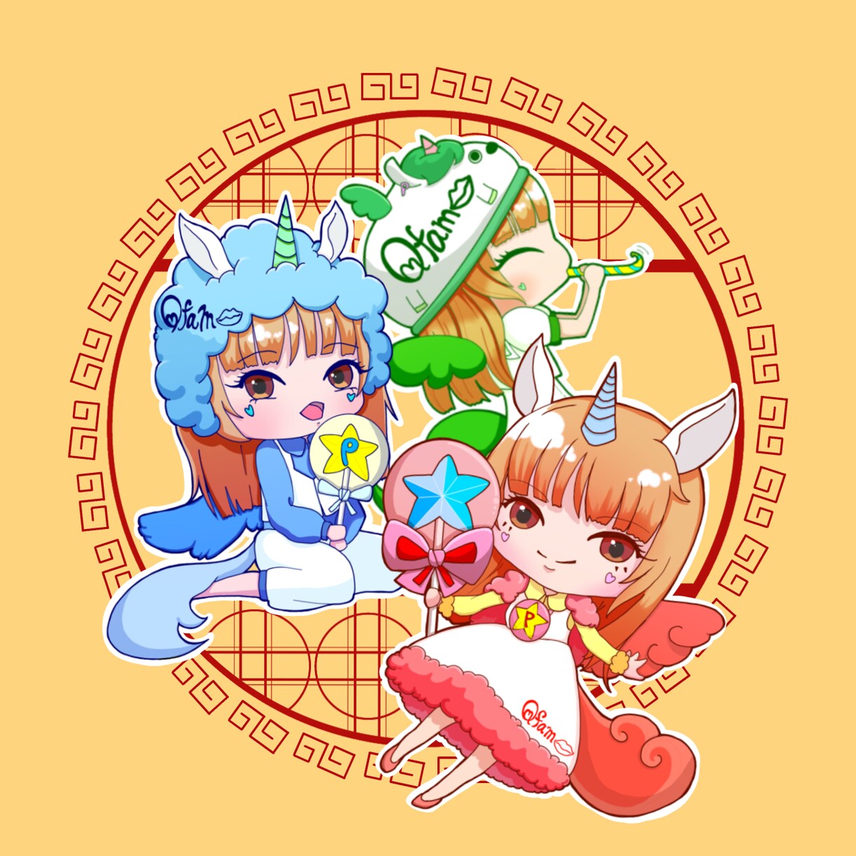 ゲーム・創作キャラのミニキャラを描きます ゲーム・創作キャラ対応！かわいいSDキャラを制作します♪ イメージ4