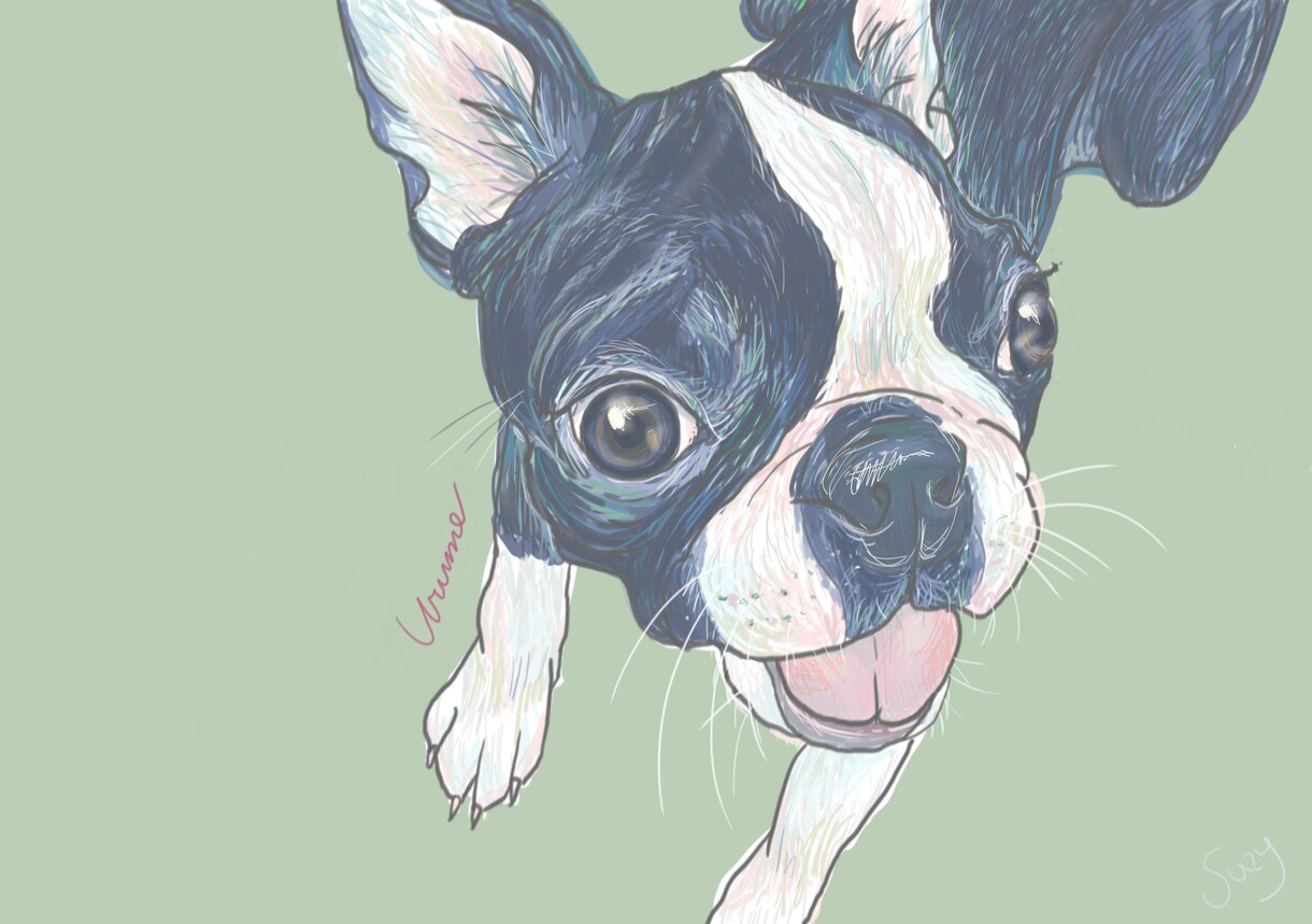 ポップでカラフルにペットを描きます ～可愛く愛犬をかざりませんか～ イメージ7