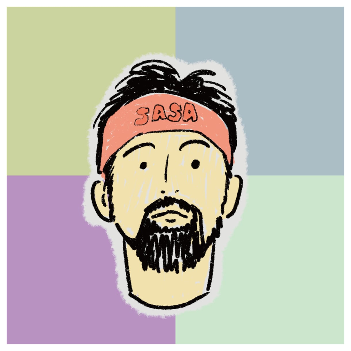 お洒落でちょっとシュールなSNSアイコン描きます お気に入りの帽子やメガネ、ヒゲもポップにデフォルメ！ イメージ4
