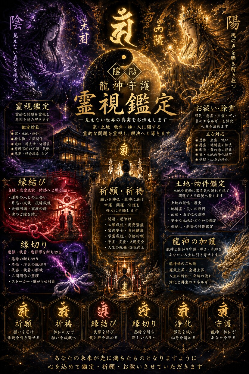 霊視鑑定  恋愛     土地、物件鑑定します 上記以外にも要望がありましたらリクエストどうぞ。 イメージ2