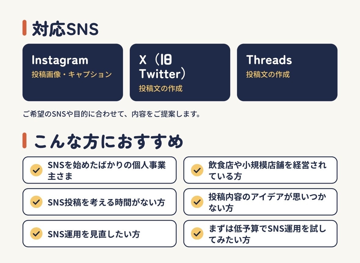 Instagram等のSNS運用をお手伝いします 投稿作成から運用のご相談まで、丁寧に対応します！ イメージ3