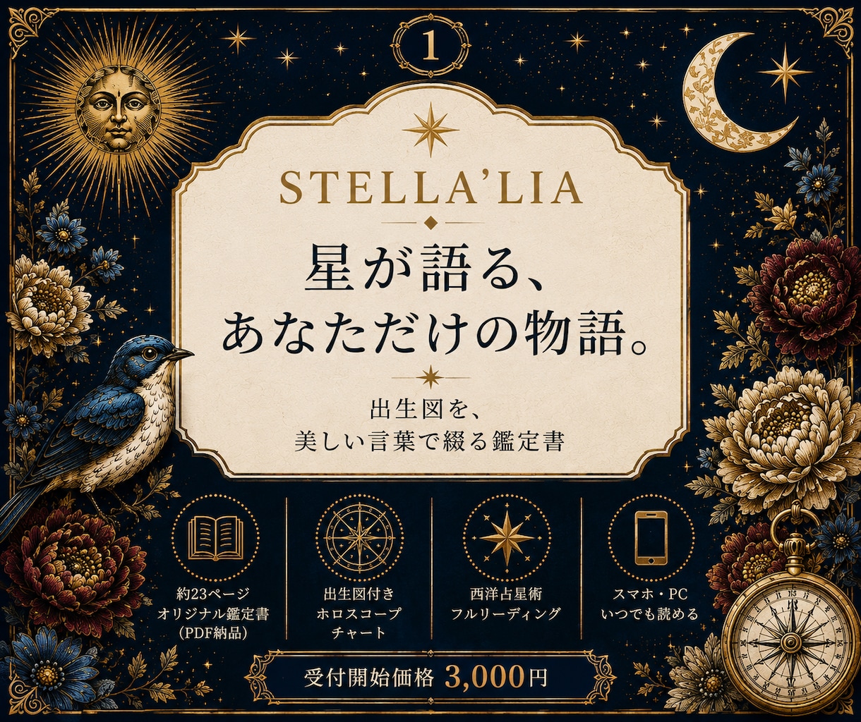 人生の物語をホロスコープで読み解きます 西洋占星術であなたの才能と本質を人生を物語として読みます。 イメージ1