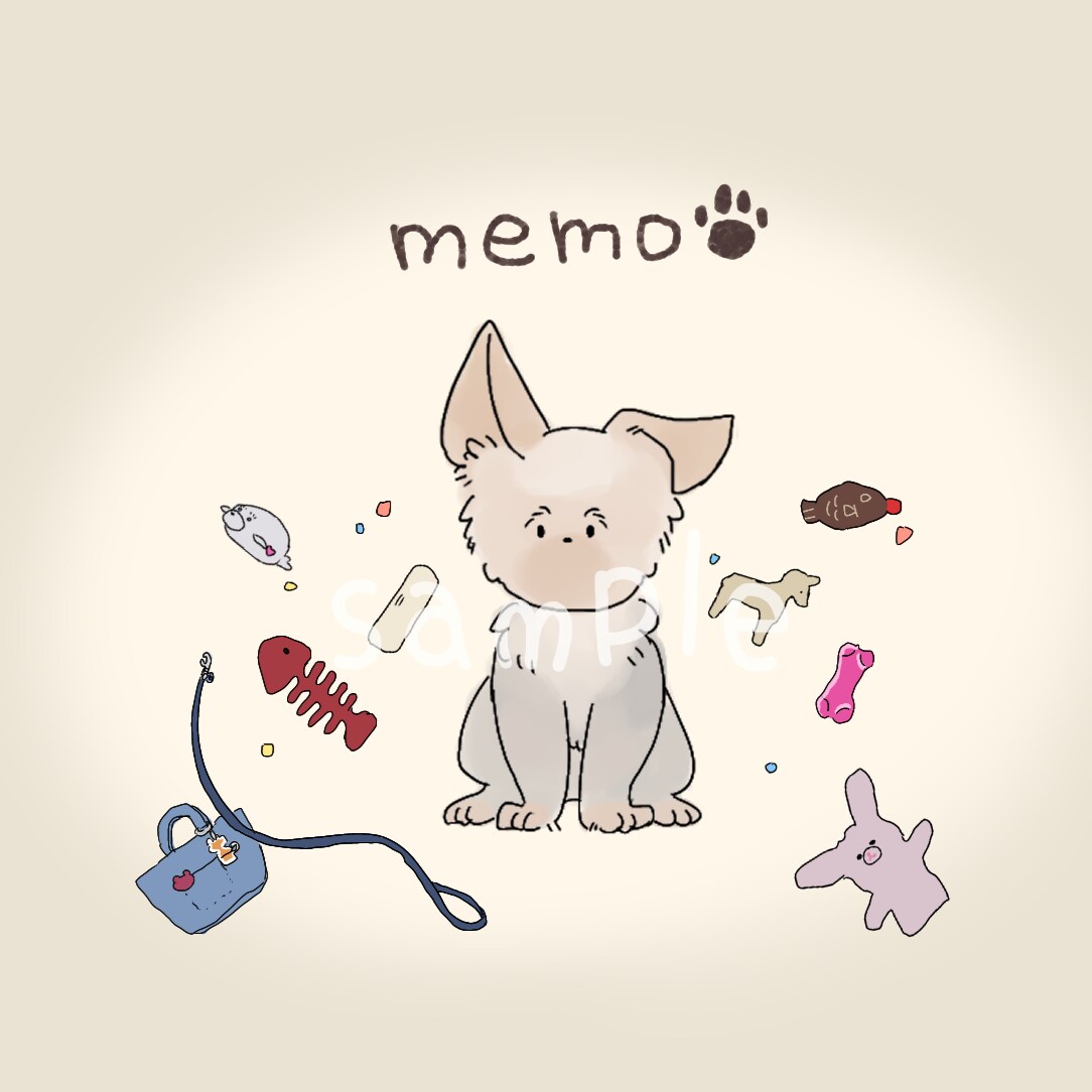 ペットや動物をゆる〜いタッチで描きます ゆる〜いキャラクター風の動物たちやその子が大好きな物も！ イメージ6