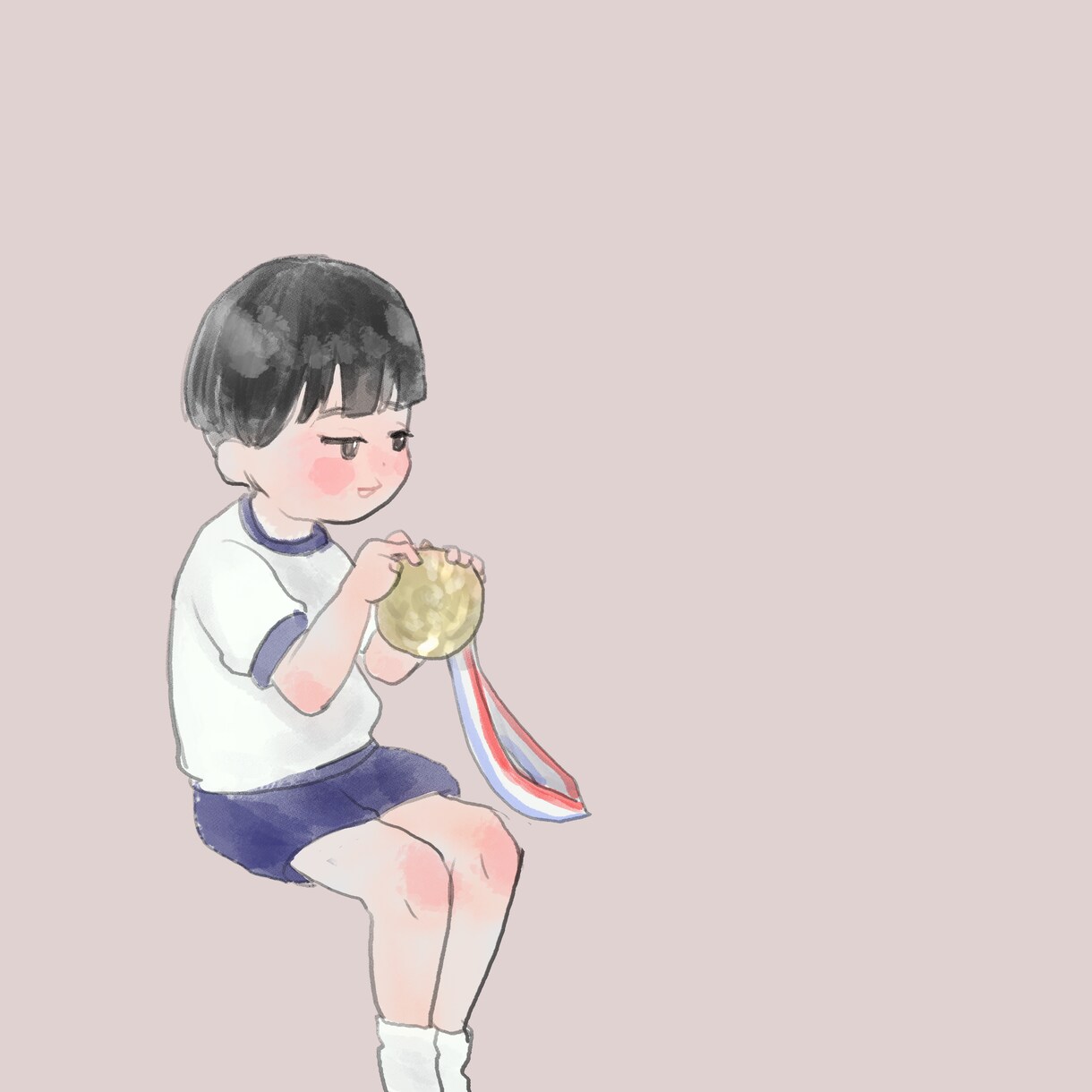 お子さんの似顔絵作成しますます 水彩タッチのかわいいイラストを作成します イメージ6