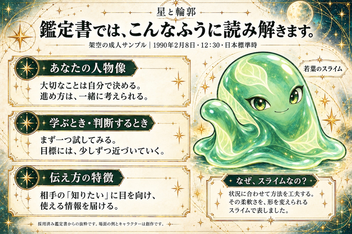 あなたの個性から独自のモンスターを発見します 算命学・四柱推命など5つの占術で、個性を読む イメージ3