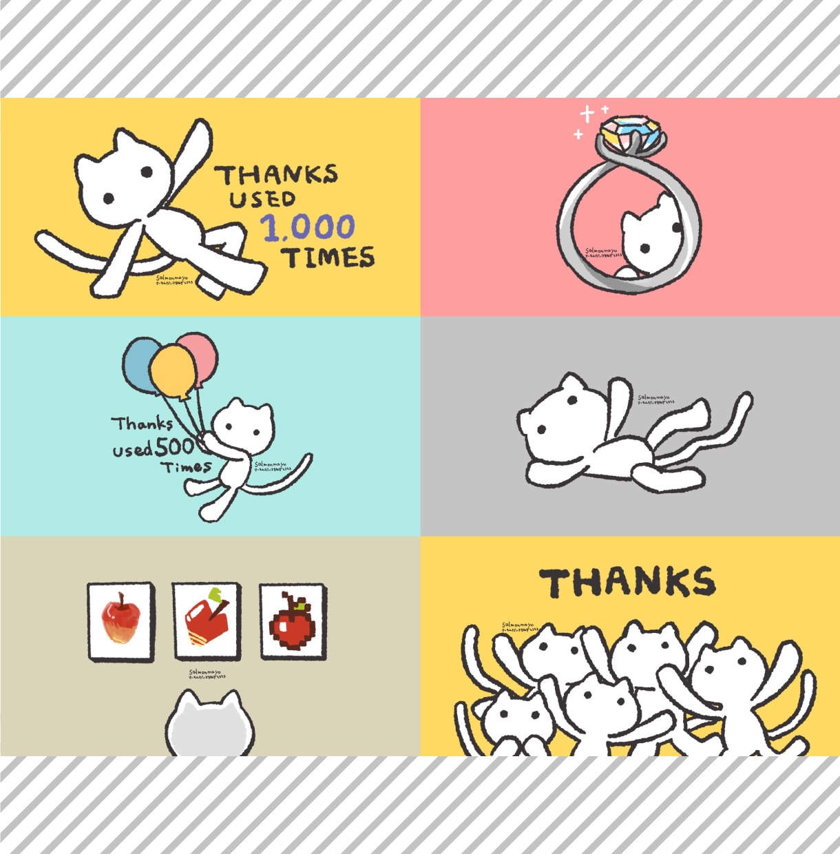 note見出し画像・ヘッダー用ネコイラスト描きます 記事内容に合うネコ見出し画像でシンプルながら個性ある記事に イメージ1