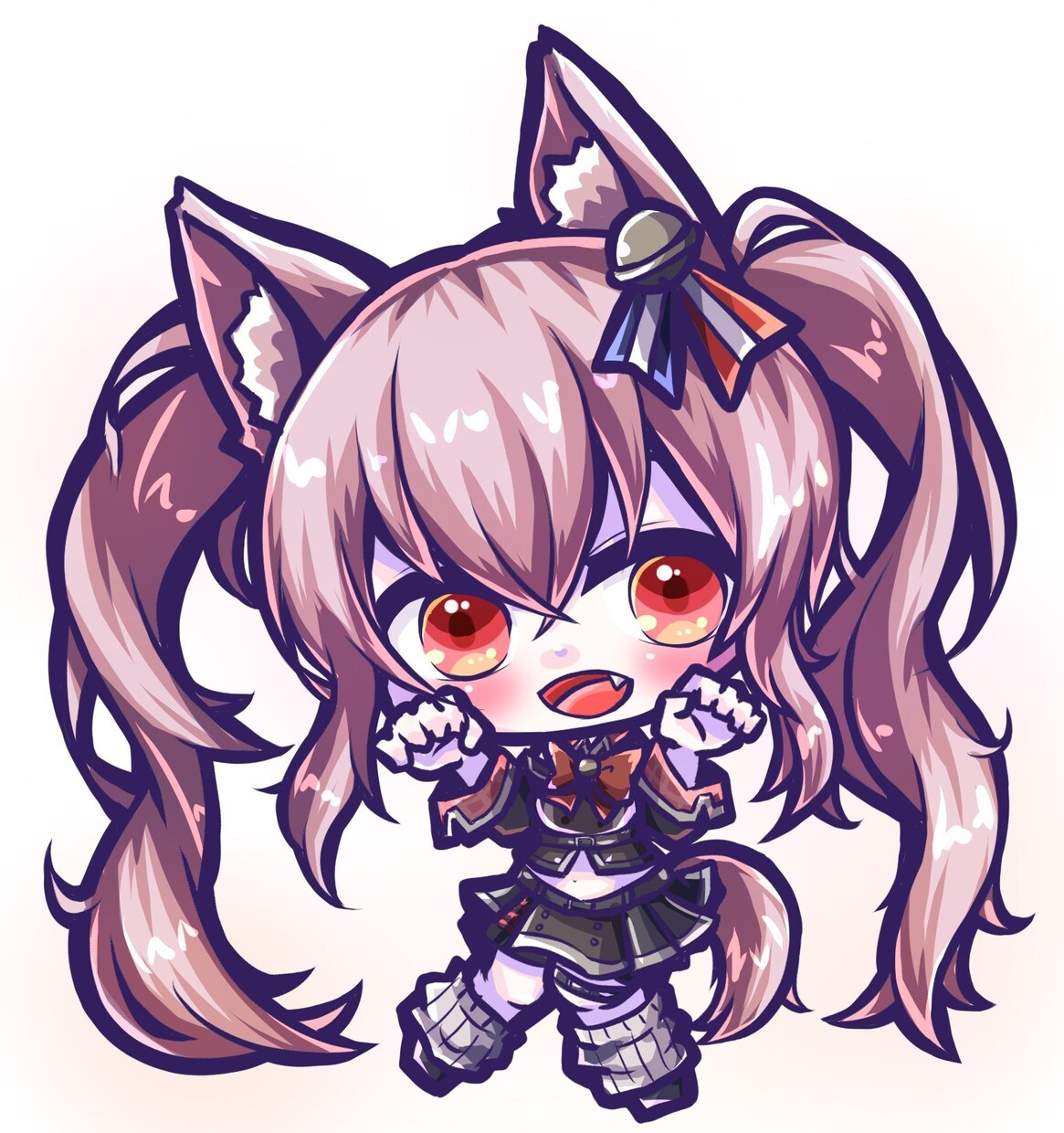 可愛いディフォルメイラスト描きます 髪がつやつやのデフォルメ（全身）イラストを描きます イメージ8