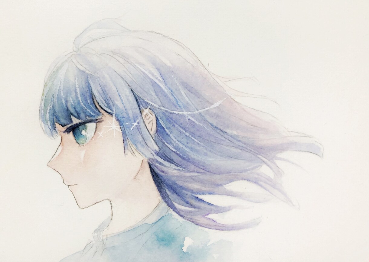 SNSアイコンなどミニイラスト描きます 可愛いと綺麗を中心に、透明水彩で。 イメージ1