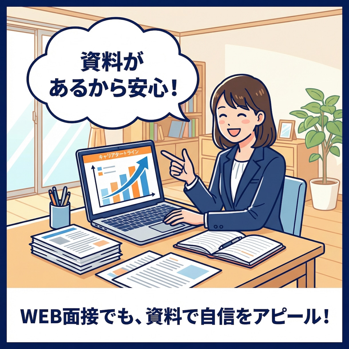 特割　転職成功のための面接サポート資料を作ります 対面、Web面接がうまくいかないあなたのオリジナル資料作成 イメージ2