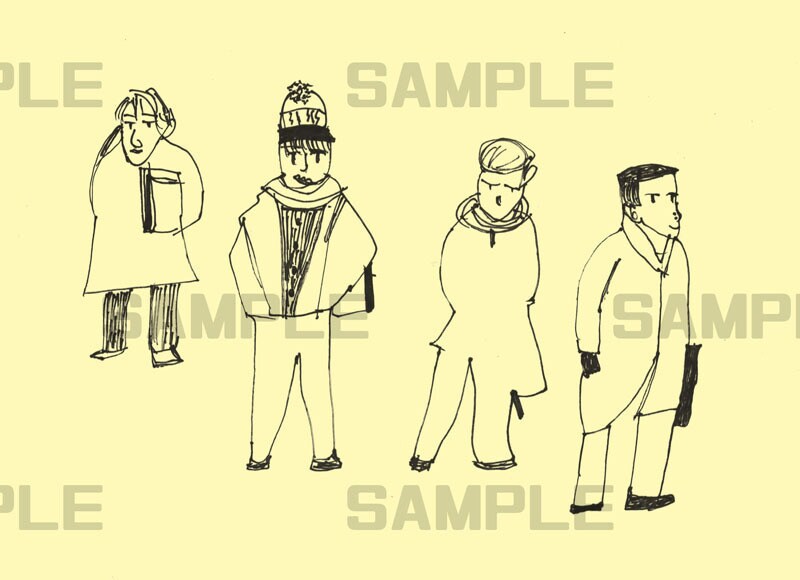 味のある一点ものイラストを描きます 単体イラスト4点での料金です。他者と差をつけたい方に。 イメージ3
