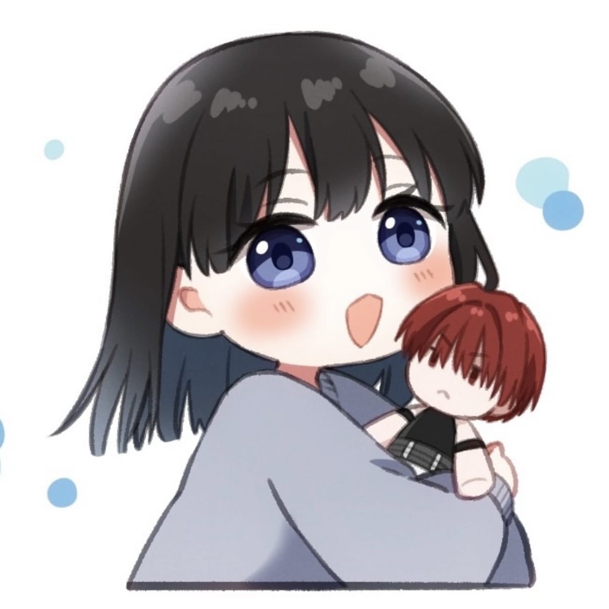推しぬいをぎゅっと抱っこ♡アイコン制作致します 夢絵アイコン★あなたの推し様を可愛いぬいぐるみにしませんか？ イメージ4