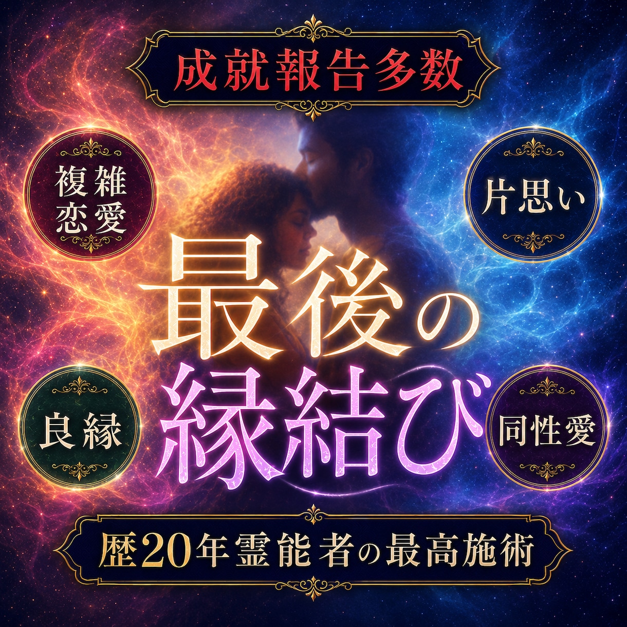 恋愛・片思い・音信不通どんな状況もご縁を結びます 実績数1位！片思い、復縁、同性、良縁、夫婦、全て結びます イメージ2