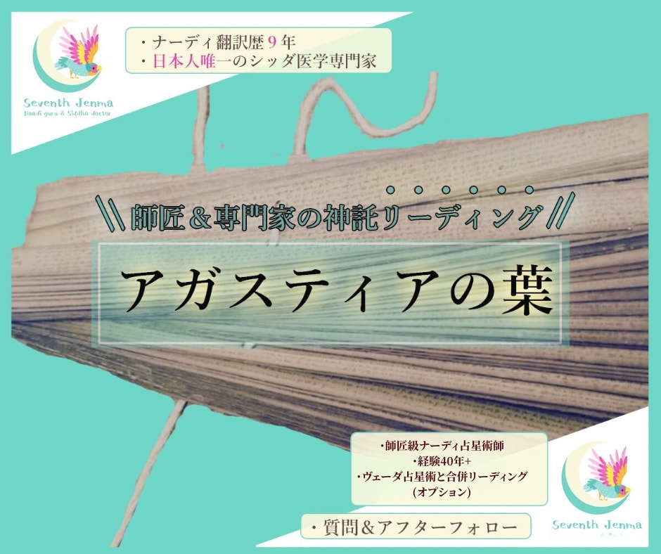 師匠級の解読、アガスティアの葉があなたを導きます 9年翻訳実績。古代賢者の言葉で紐解き豊かに照らすあなたの未来 イメージ1