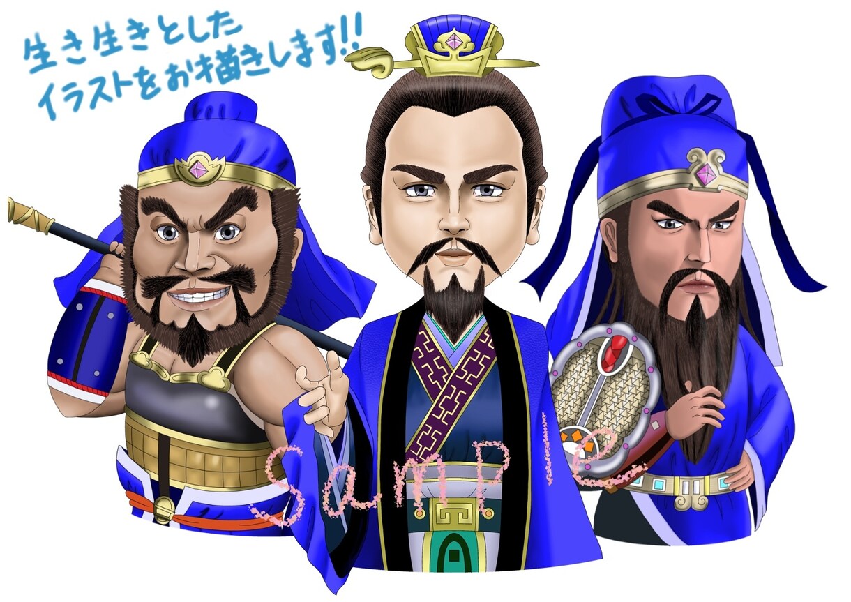リアルとデフォルメの中間のタッチで描きます アイコン・キャラクター作成・似顔絵などに！ イメージ2