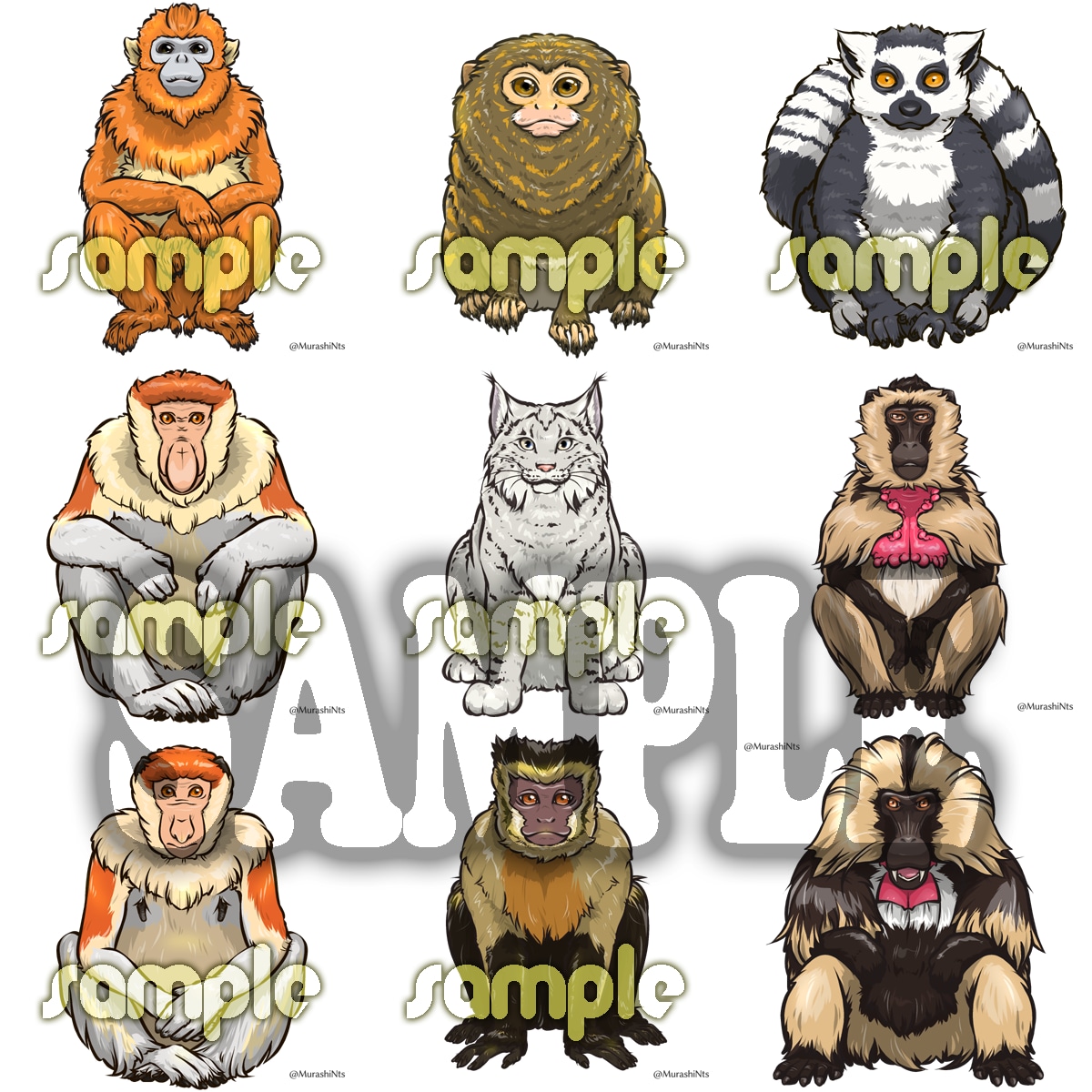 ペットや動物のシンプルなイラスト描きます 主にアイコン用・オリジナル動物や幻獣、昆虫等もどうぞ☆ イメージ4