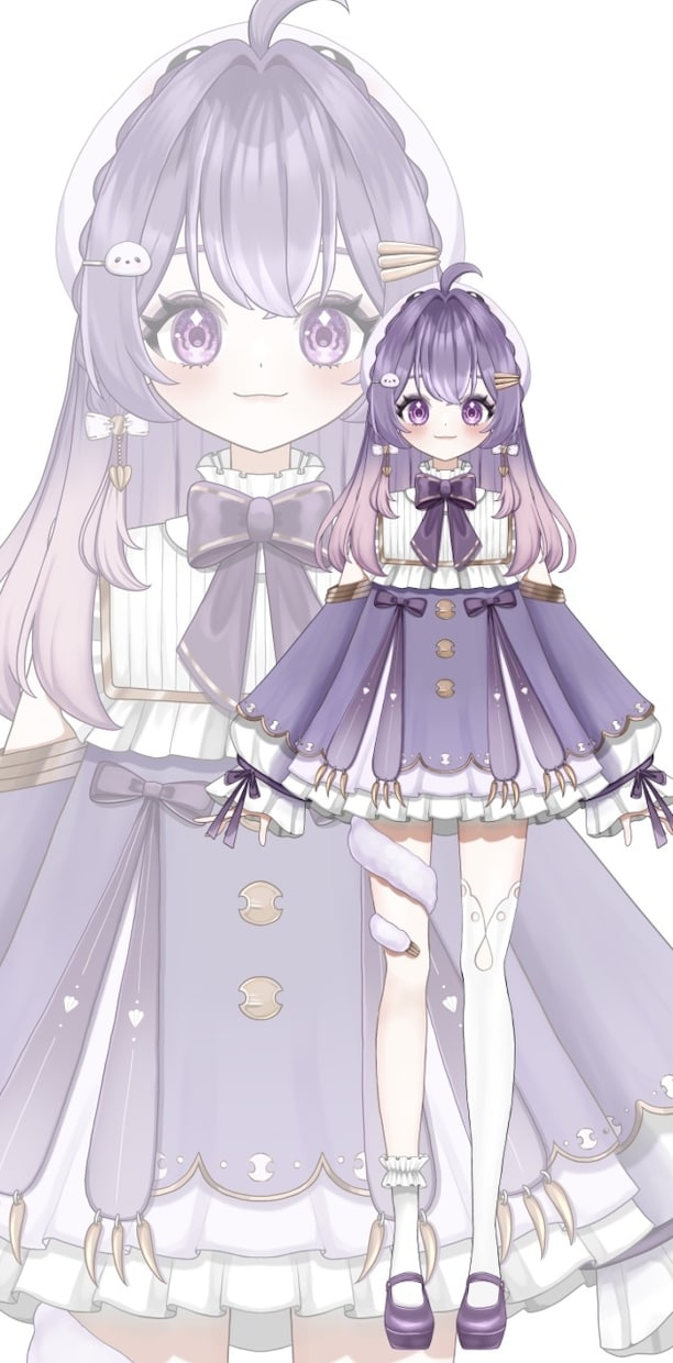 VTuberデザイン〜モデリングまで一括制作します 【実績多数！】パーツ分けのみ・モデリングのみも対応可能❕ イメージ4