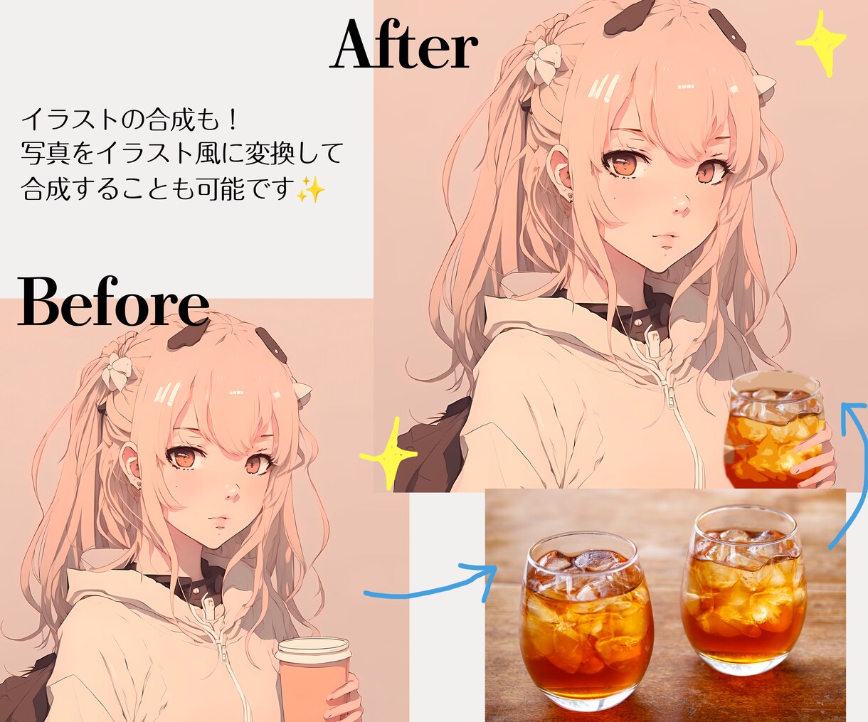 合成加工、画像加工、レタッチ、補正処理作成ます 現役モデルがアパレルや広告用画像、ECサイト用画像など作成 イメージ3