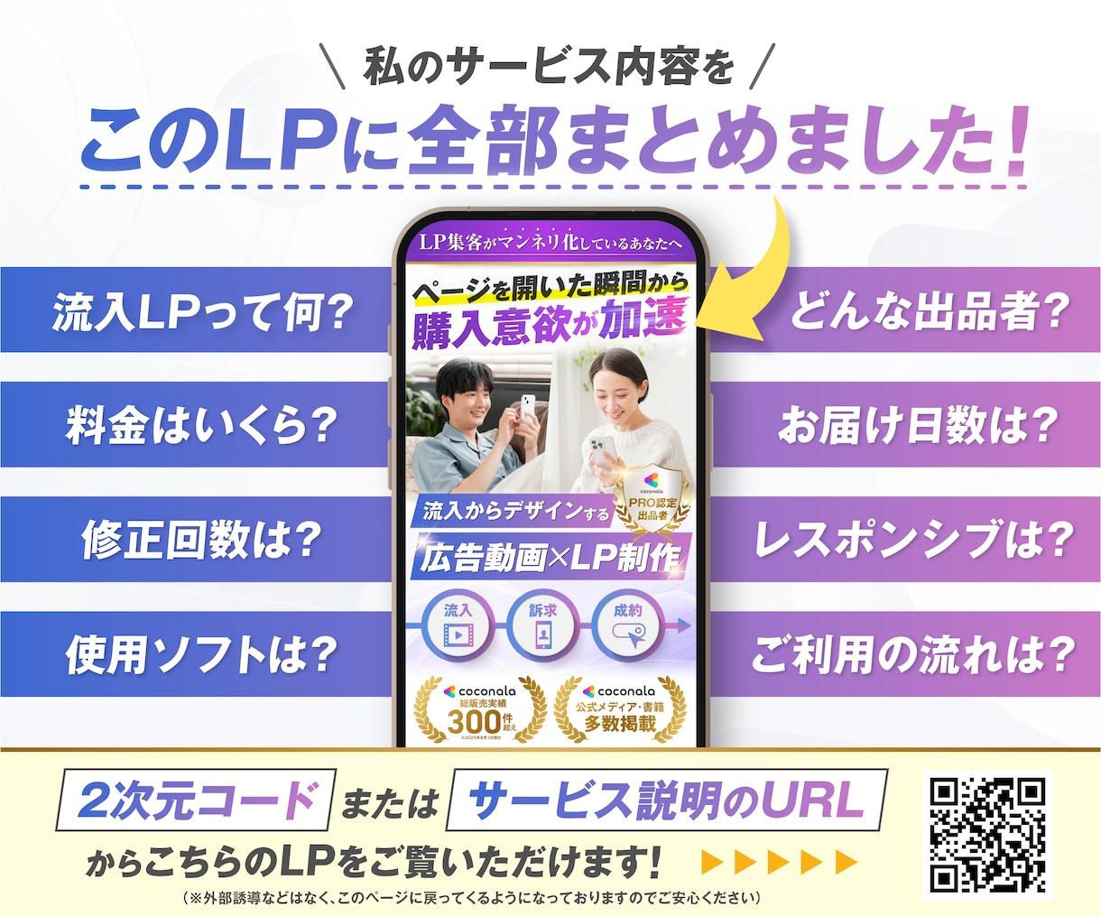 最高評価"★5.0"の安心品質！広告LP作成します セットで"広告動画"が50%OFF！LP単品の制作も大歓迎！ イメージ2