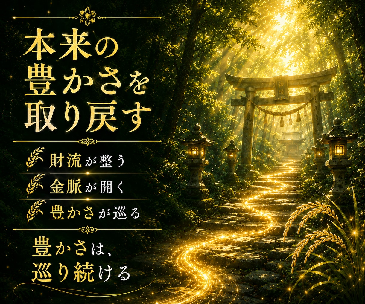 金運鑑定｜本来の豊かさの流れを魂から読み解きます 豊かさが巡らない本当の理由と金運の流れを魂から読み解く イメージ4