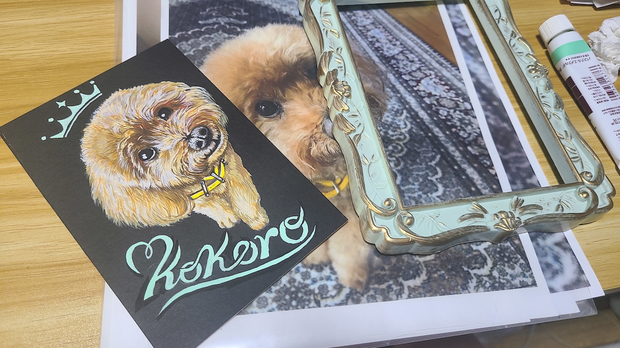 プロ歴30年の絵師が本格アクリル画を制作します 愛犬・愛猫の命の輝きをキャンバスに。温もりある手描き肖像画。 イメージ3