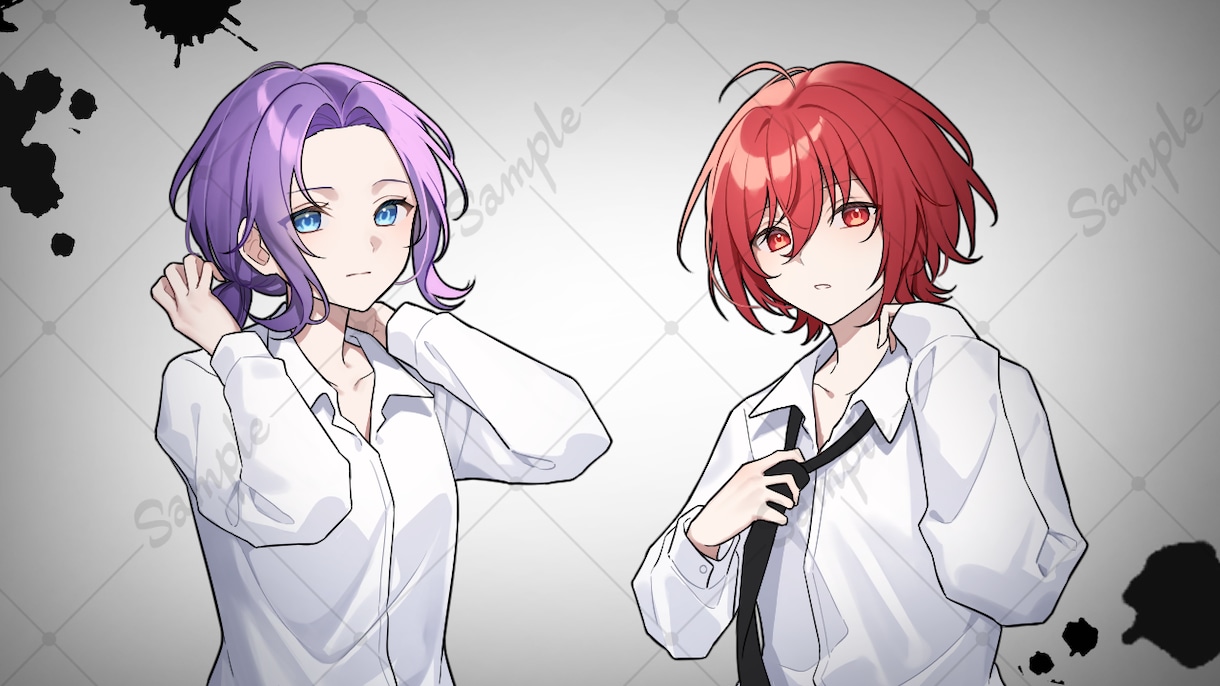 かわいい、かっこいい男女のイラスト描きます アイコンから一枚絵までクオリティを重視してお届けします！ イメージ6