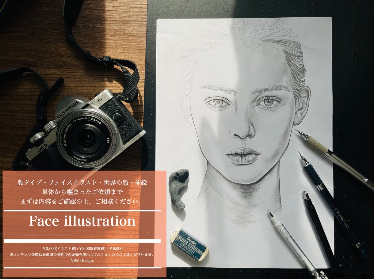 洗練・本格的な顔タイプ別・メイクイラストを描きます 文字入れ編集可・カタログや資料・まとまったご依頼歓迎します。 イメージ1