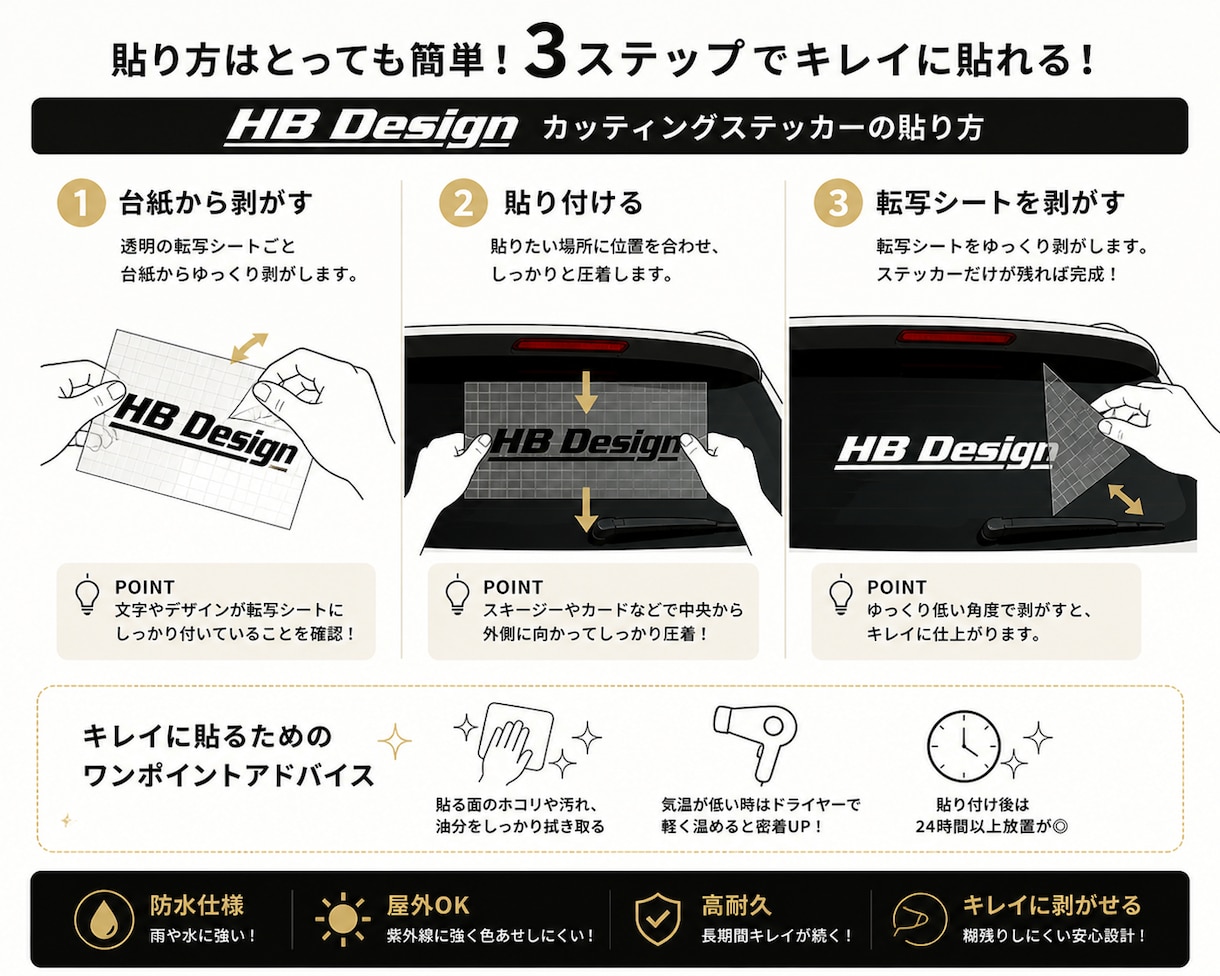 カッティングステッカーを1枚から制作します 画像・文字・ロゴから制作OK｜サイズ・カラー相談可｜ イメージ4