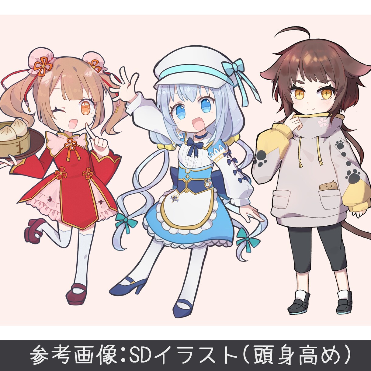 視線に釘付け！可愛いイラストを制作いたします 商用利用込み！目を引くイラストをお作りします！ イメージ5