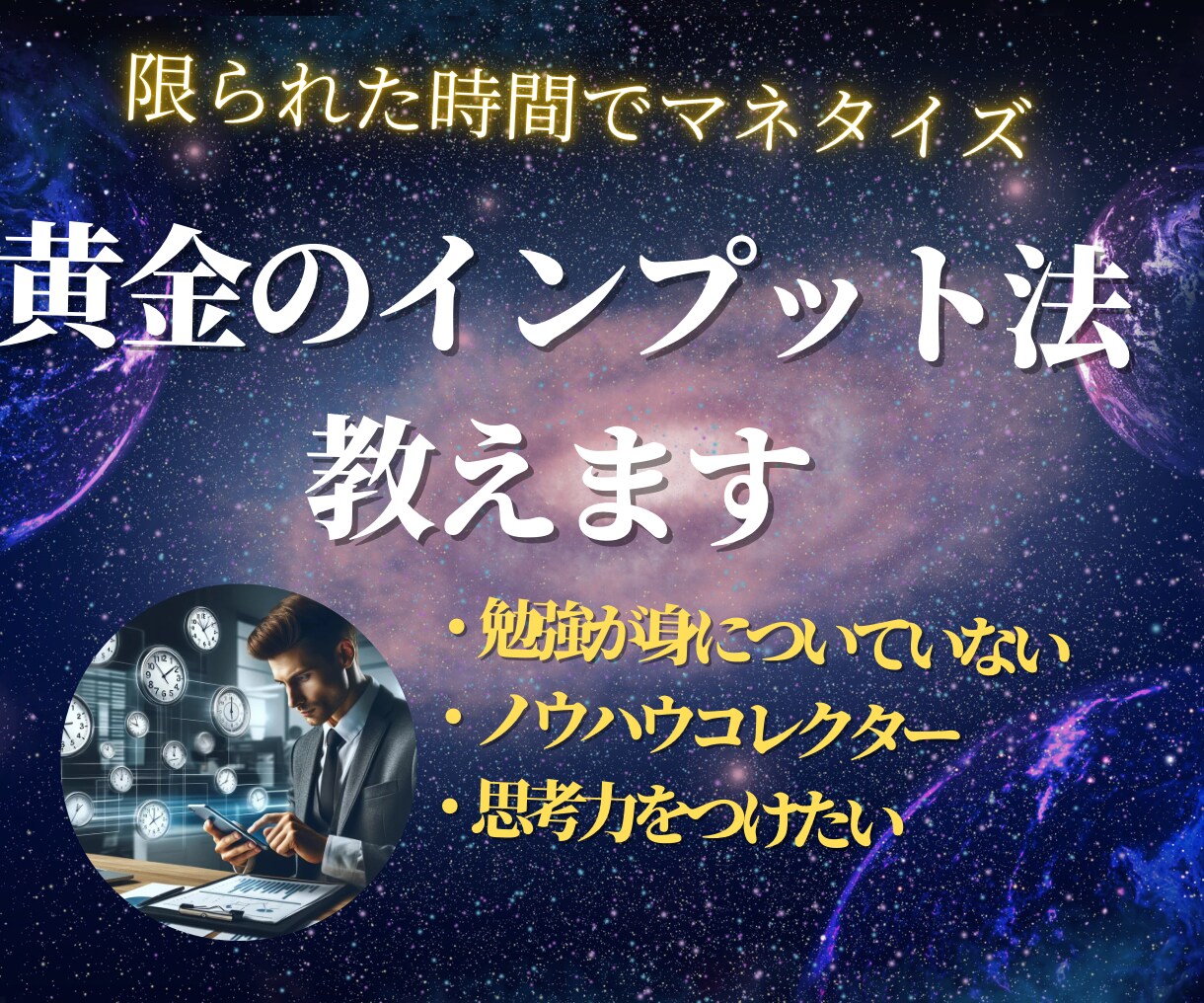 学びが身につく勉強方法教えます 限られた時間を最大限に自分の力に出来る黄金のインプット方法 イメージ1