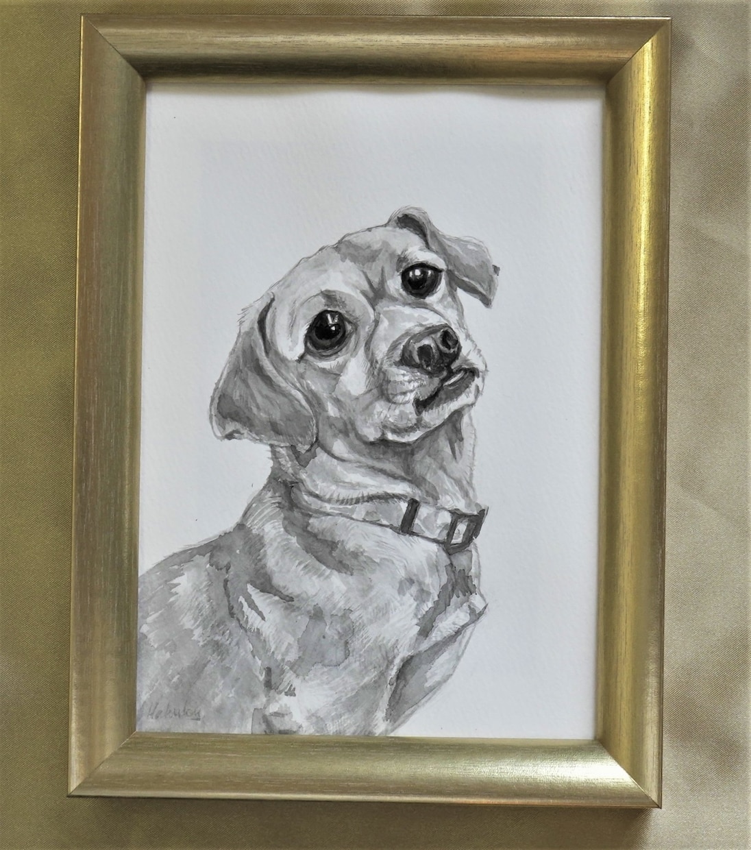 犬と猫の肖像画描きます 水墨画で肖像画を残しましょう。墨は千年以上劣化しないので イメージ4