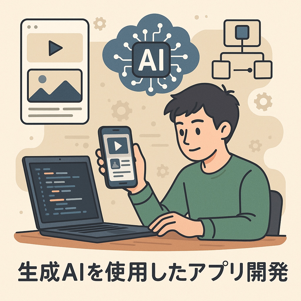 あなたのアイデアを形にします 生成AIを用いて、あなたのアイデアを簡易アプリにします イメージ1