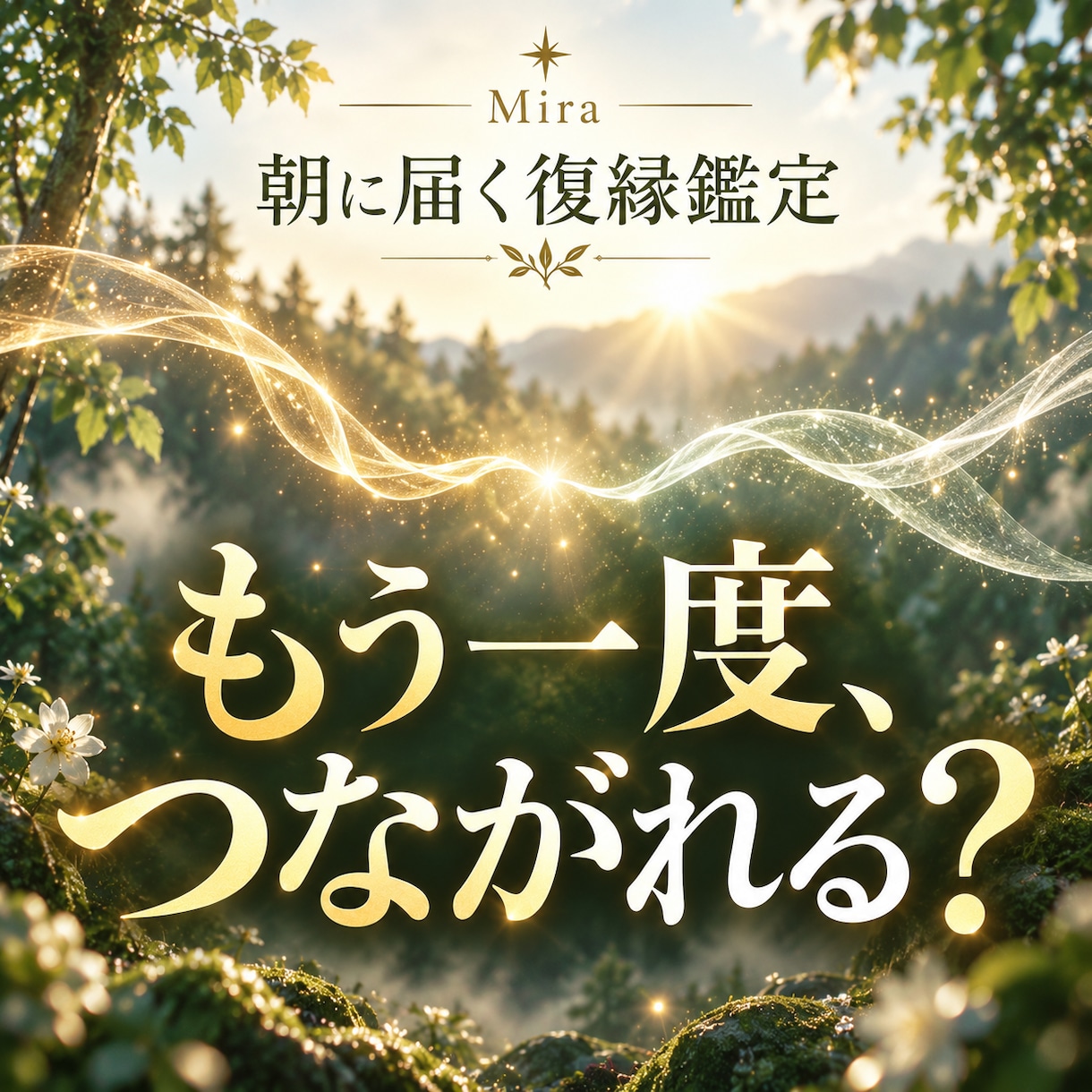 朝に届く復縁鑑定｜北の森でふたりの糸を読み解きます 今の距離と復縁への流れを丁寧に読み解きます イメージ1