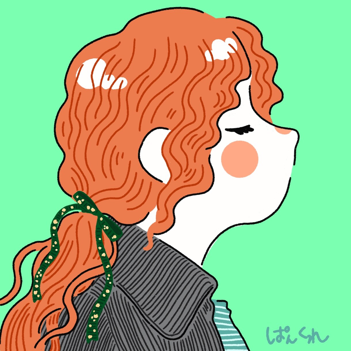 アイコンにぴったり！ポップな横顔イラスト描きます 自分の好きなファッションスタイルをアイコンにしよう！ イメージ7