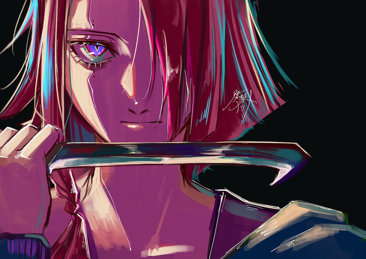 鮮やかに煌めくイラスト(一枚絵)を描きます ◇割れたガラスのような美しさ、鋭さ、強かさを。◇ イメージ10