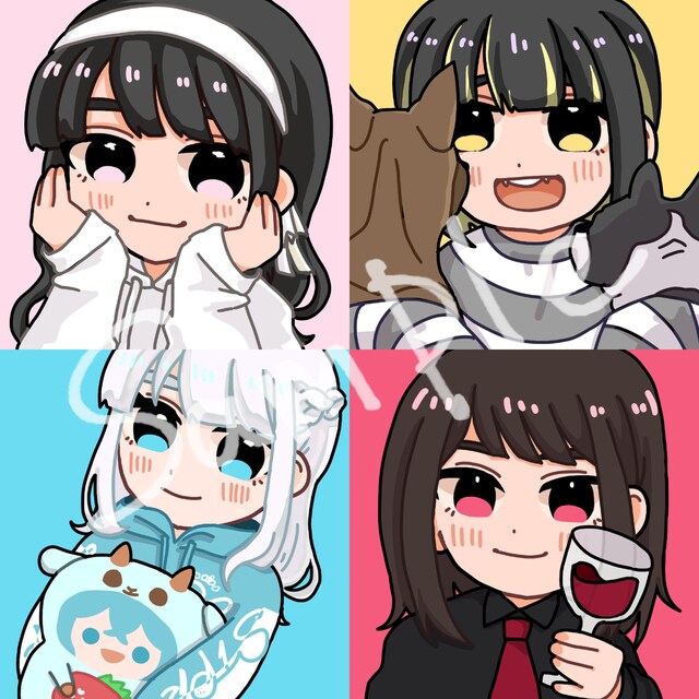 SNS向けのデフォルメアイコン描きます 世界に一つだけのアイコンを貴方に イメージ6